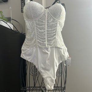 Fashion Nova “Let’s Celebrate Rhine Stone Skirt Set”